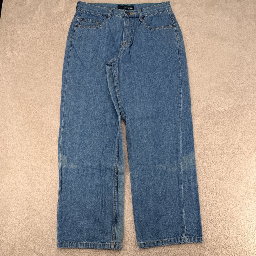 Anchor Blue Mens Original Jeans 32x30 Blue Faded Preowned Baggy Loose Fit